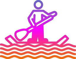 Paddle surf Vector Icon Design