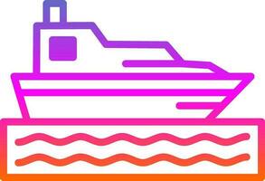 diseño de icono de vector de barco