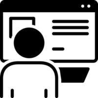 solid icon for netizen vector