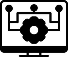 solid icon for api vector