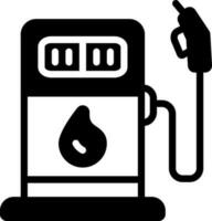 sólido icono para combustible vector