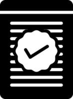 solid icon for checked vector