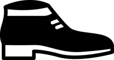 solid icon for shoes vector