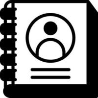 solid icon for directory vector