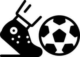 solid icon for kickball vector