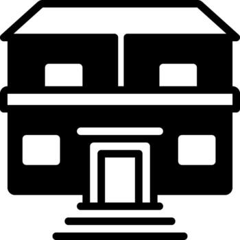 solid icon for property vector