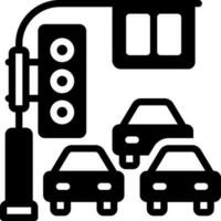 solid icon for traffic vector