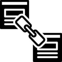 solid icon for link building vector