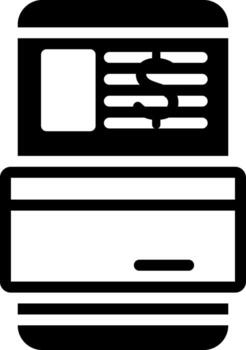 solid icon for transaction vector