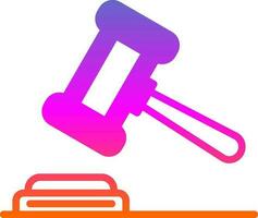 Gavel Vector Icon Design