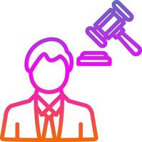 Lawyer Vector Icon Design