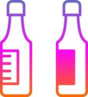 Beer bottles Vector Icon Design