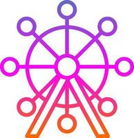 Ferris wheel Vector Icon Design