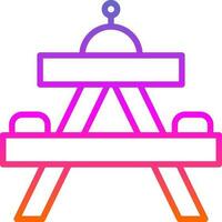 Picnic table Vector Icon Design