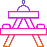 Picnic table Vector Icon Design