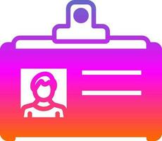 Id card Vector Icon Design