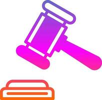 Gavel Vector Icon Design