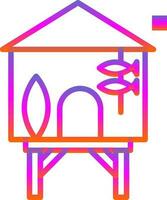 Beach hut Vector Icon Design