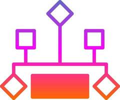 Hierarchical structure Vector Icon Design