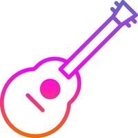 Acoustic guitar Vector Icon Design