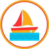 Catamaran Vector Icon Design