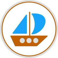 Catamaran Vector Icon Design