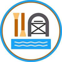 Rafting Vector Icon Design