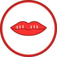 Lips Vector Icon Design