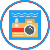 Underwater camera Vector Icon Design