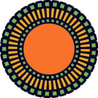 Ornamental pattern flower Mandala. vector