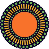 Ornamental pattern flower Mandala. vector