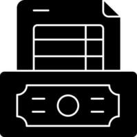 Bill Pay Icon In black and white Color. vector