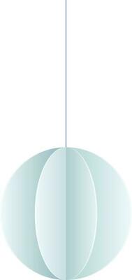 Paper lantern in 3d style.