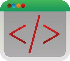 Web coding Vector Icon Design