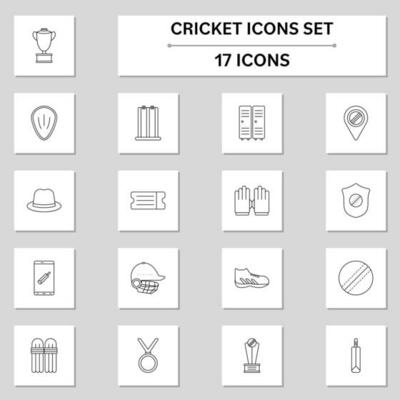 Bundle of Cricket Accessories Doodle Icons 27728562 Vector Art at Vecteezy