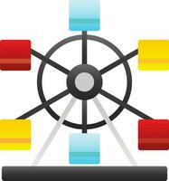 Ferris wheel Vector Icon Design