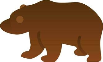 diseño de icono de vector de oso