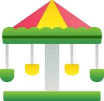 Merry go round Vector Icon Design