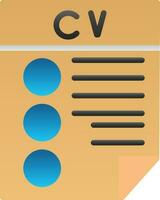 CV Vector Icon Design