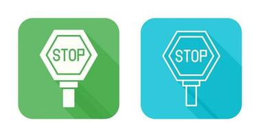 icono de vector de señal de stop