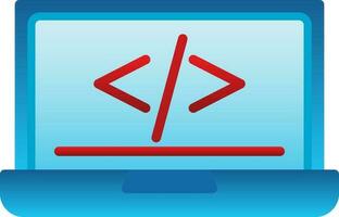 code programming Vector Icon Design