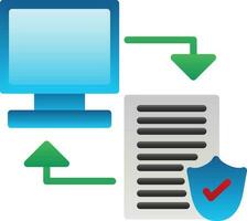 Data transfer Vector Icon Design