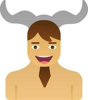 Satyr Vector Icon Design