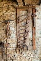 Old set of blacksmith tools photo