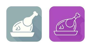 icono de vector de pollo