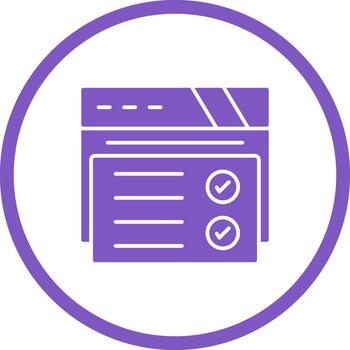 Web Browser Vector Icon