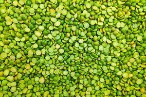 Split peas on a market stall photo