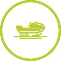 Snowmobile Vector Icon