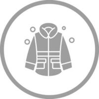 icono de vector de chaqueta de invierno