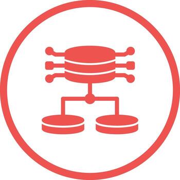 icono de vector de datos estructurados